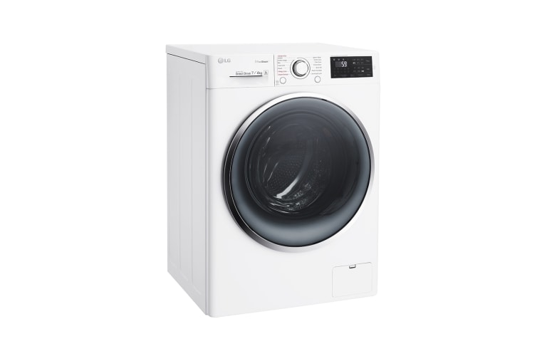 LG Lavante-séchante 7/4KG | 6 Motion™ Direct Drive | Hublot argenté | Smart NFC Tag On, LG F742212WR