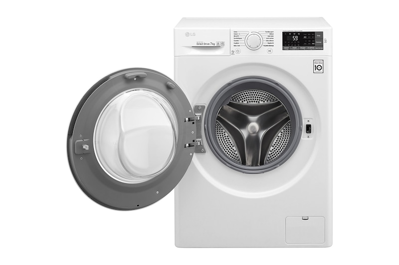 LG Lave-linge 7 KG | 6 Motion Direct Drive™ | A+++(-30%) | Smart Diagnosis™ | Moteur Direct Drive™ garanti 10 ans, LG F74J53WH