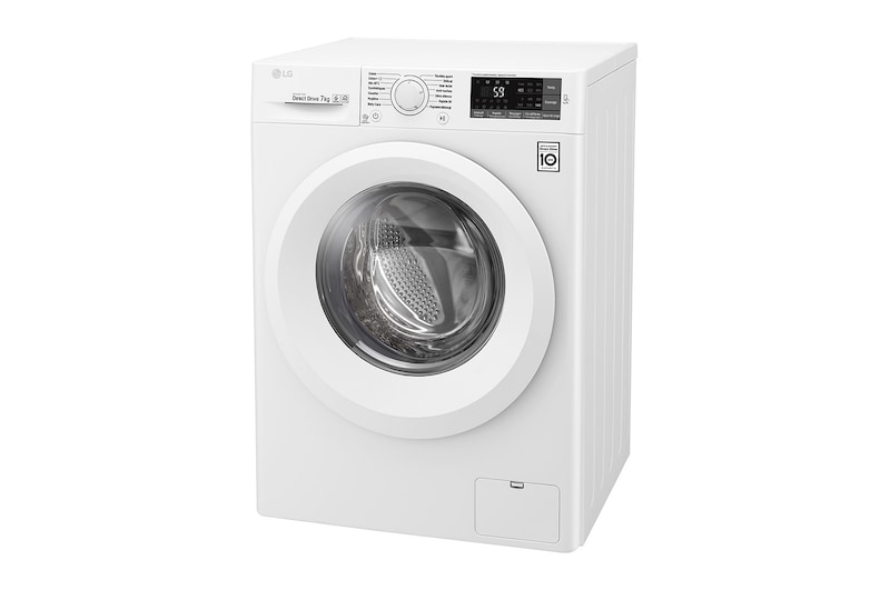 LG Lave-linge 7 KG | 6 Motion Direct Drive™ | A+++(-30%) | Smart Diagnosis™ | Moteur Direct Drive™ garanti 10 ans, LG F74J53WH