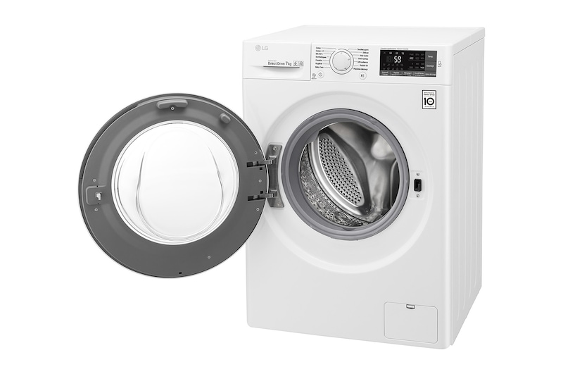 LG Lave-linge 7 KG | 6 Motion Direct Drive™ | A+++(-30%) | Smart Diagnosis™ | Moteur Direct Drive™ garanti 10 ans, LG F74J53WH