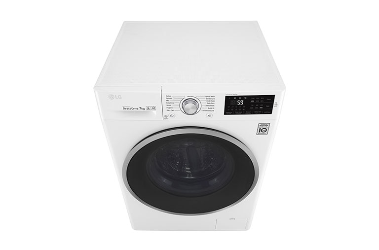 LG Lave-linge 7 KG | 6 Motion Direct Drive™ | A+++(-30%) | Smart Diagnosis™ | Moteur Direct Drive™ garanti 10 ans, LG F74J61WH