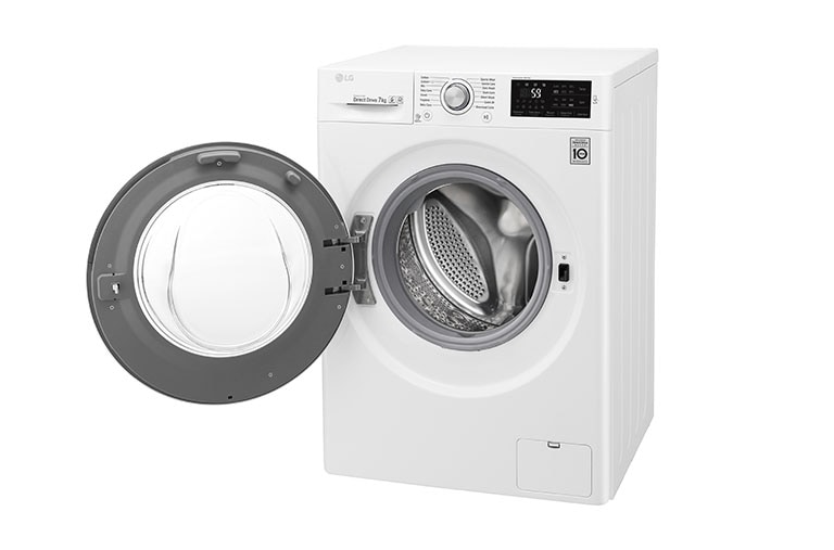 LG Lave-linge 7 KG | 6 Motion Direct Drive™ | A+++(-30%) | Smart Diagnosis™ | Moteur Direct Drive™ garanti 10 ans, LG F74J61WH