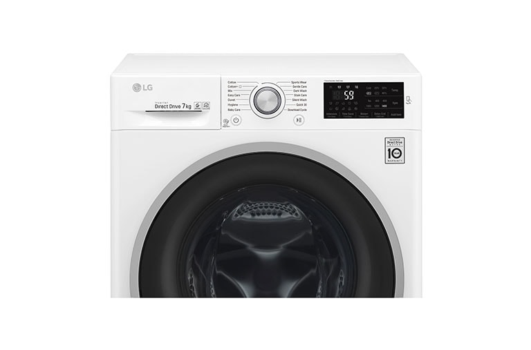 LG Lave-linge 7 KG | 6 Motion Direct Drive™ | A+++(-30%) | Smart Diagnosis™ | Moteur Direct Drive™ garanti 10 ans, LG F74J61WH
