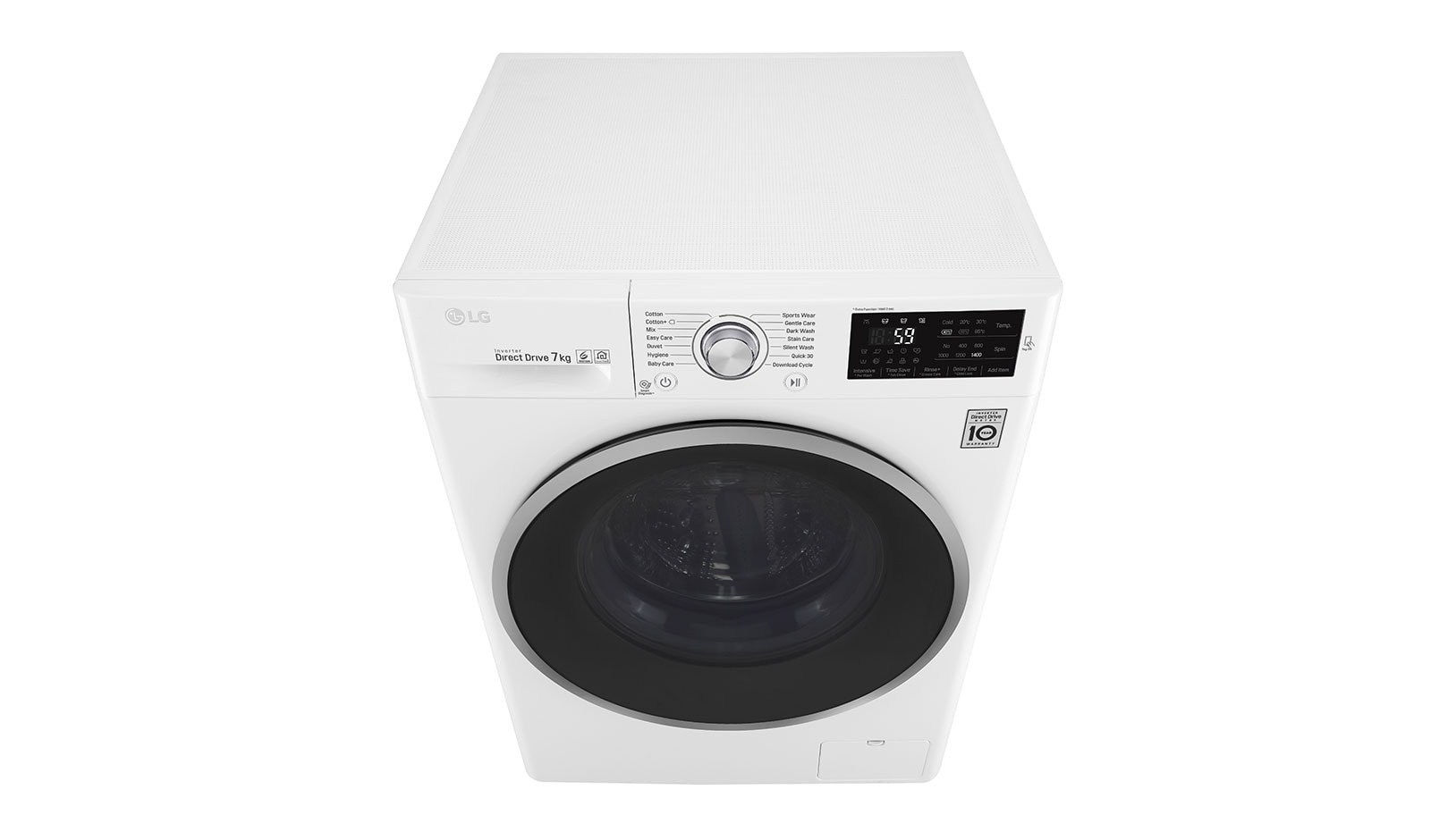 LG Lave-linge 7 KG | 6 Motion Direct Drive™ | A+++(-30%) | Smart Diagnosis™ | Moteur Direct Drive™ garanti 10 ans, LG F74J61WH