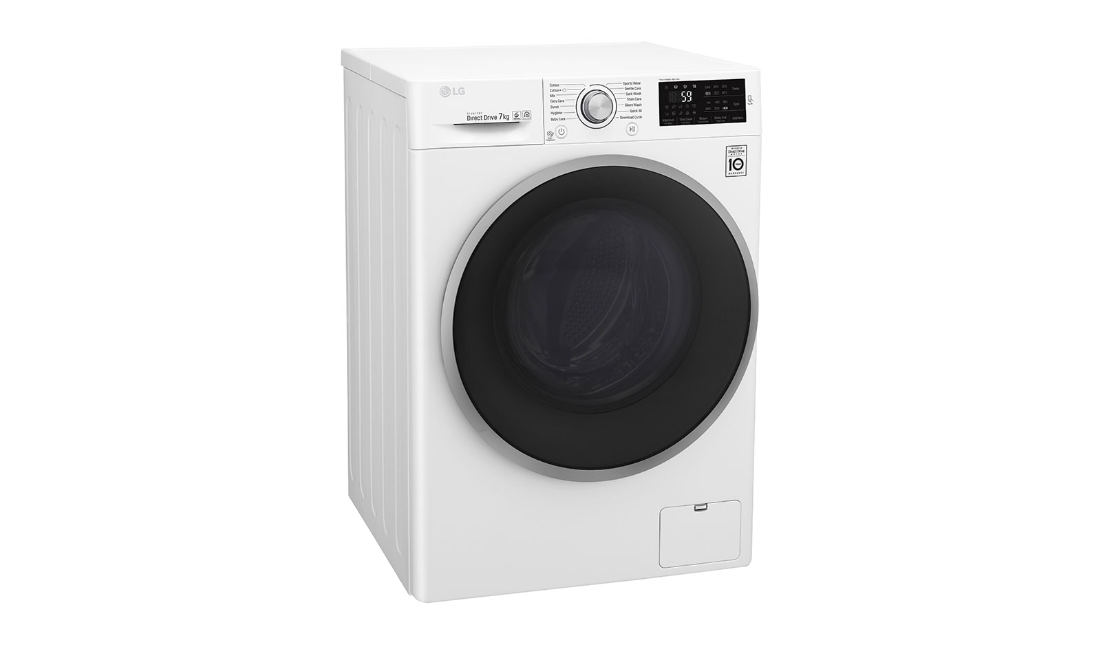 LG Lave-linge 7 KG | 6 Motion Direct Drive™ | A+++(-30%) | Smart Diagnosis™ | Moteur Direct Drive™ garanti 10 ans, LG F74J61WH