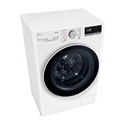 LG Lave-linge Slim 8,5kg - 58L | AI Direct Drive™ | TurboWash™ I Moteur Direct Drive™ garanti 10 ans | C, LG F82SV50WHS