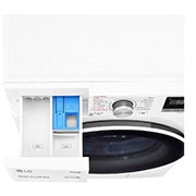 LG Lave-linge Slim 8,5kg - 58L | AI Direct Drive™ | TurboWash™ I Moteur Direct Drive™ garanti 10 ans | C, LG F82SV50WHS