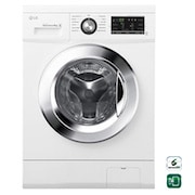 LG Lave-Linge 8KG |1400 tours | 6 Motion Direct Drive™ | A+++-30% | Smart Diagnosis™ | Moteur Direct Drive™ – Garanti 10 ans , LG F84G62WH