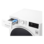 LG Lave-linge 8 KG | 6 Motion Direct Drive™ | A+++(-30%) | Smart Diagnosis™ | Moteur Direct Drive™ garanti 10 ans, LG F84J60WH