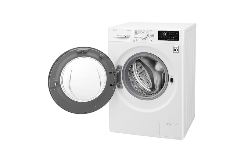 LG Lave-linge 8 KG | 6 Motion Direct Drive™ | A+++(-30%) | Smart Diagnosis™ | Moteur Direct Drive™ garanti 10 ans, LG F84J60WH