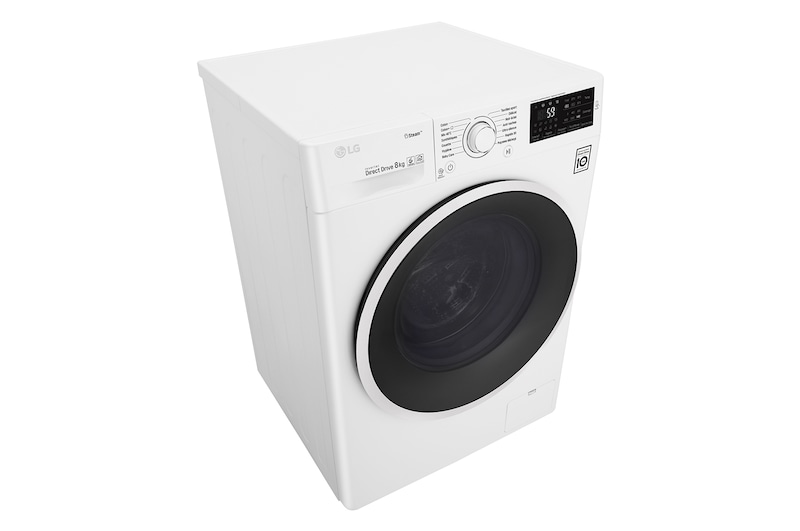 LG Lave-linge 8 KG | 6 Motion Direct Drive™ | A+++(-30%) | Smart Diagnosis™ | Moteur Direct Drive™ garanti 10 ans, LG F84J60WH