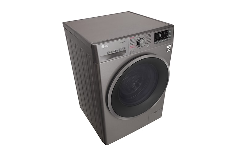 LG Lave-linge 8 KG | Steam™ | 6 Motion Direct Drive™ | A+++(-40%) | Wi-Fi | Smart Diagnosis™ | Moteur Direct Drive™ garanti 10 ans, LG F84J78STS