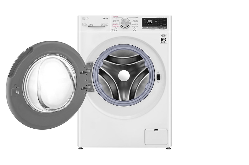LG Lave-linge 8 kg - 68L | AI Direct Drive™ | Moteur Direct Drive™ garanti 10 ans , LG F84V40WHS