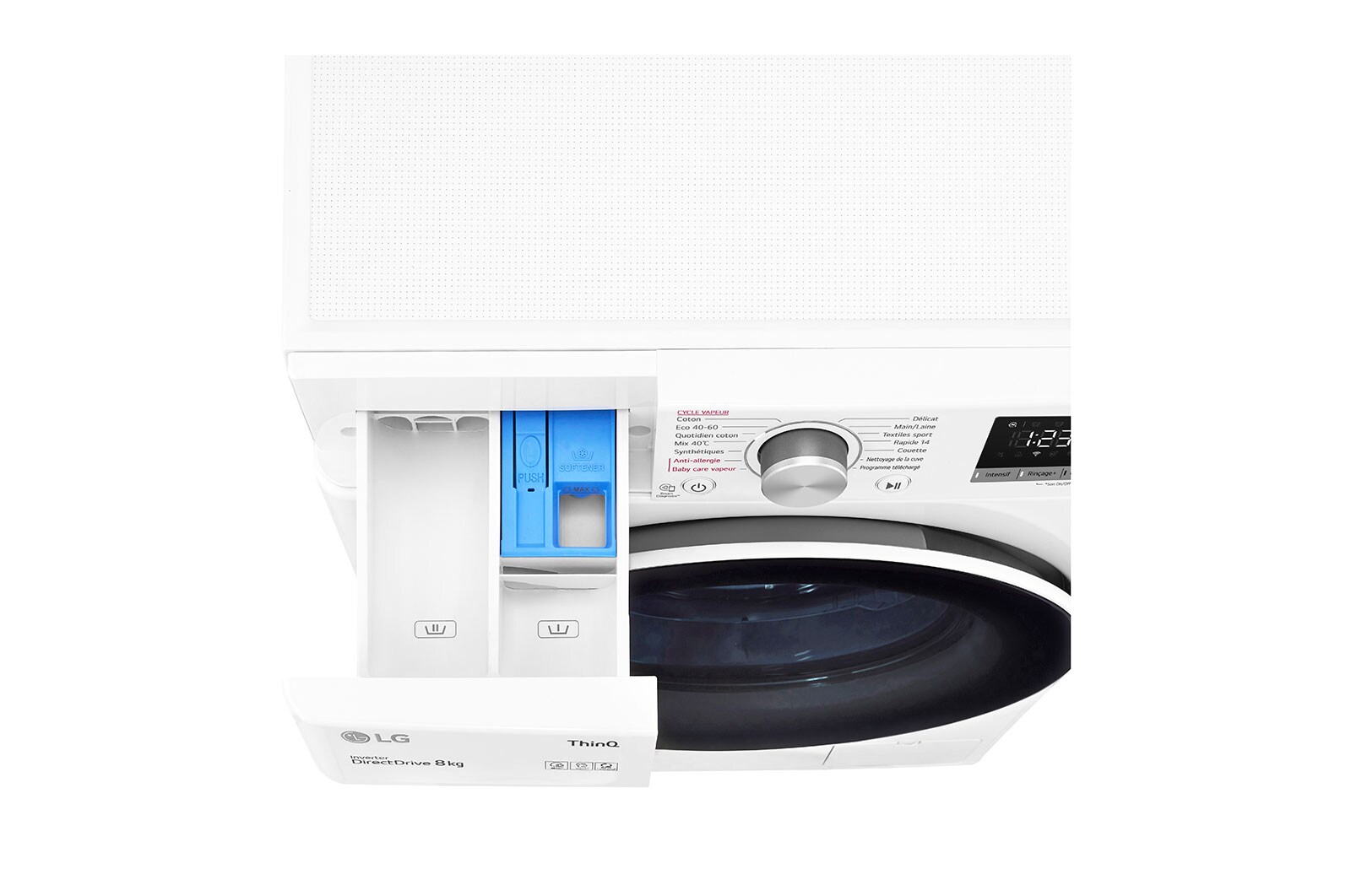 LG Lave-linge 8 kg - 68L | AI Direct Drive™ | Moteur Direct Drive™ garanti 10 ans , LG F84V40WHS