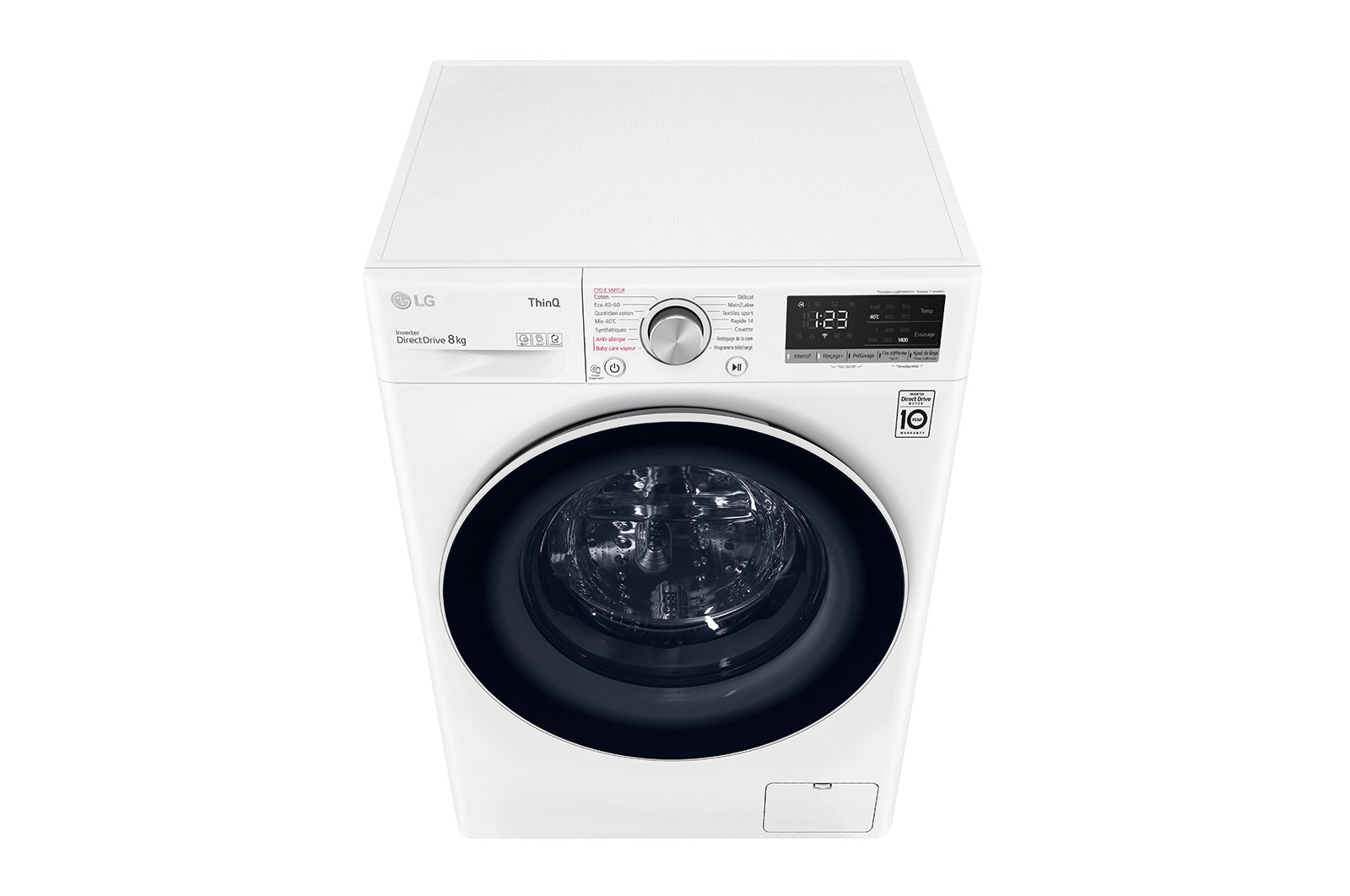 LG Lave-linge 8 kg - 68L | AI Direct Drive™ | Moteur Direct Drive™ garanti 10 ans , LG F84V40WHS