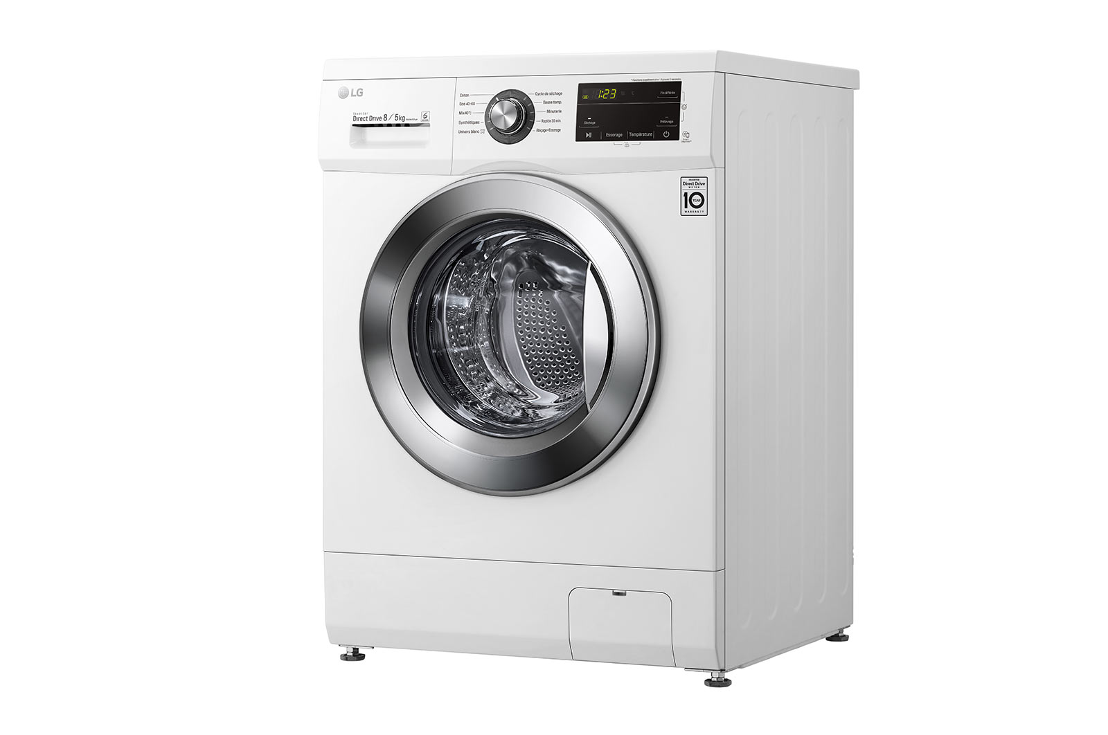 LG Lavante-séchante 8/5 kg - 58L | Smart Diagnosis™ I Moteur Direct Drive™ garanti 10 ans, LG F854M22WR