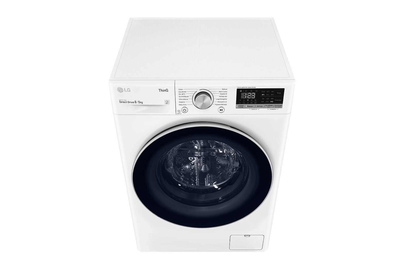 LG Lavante-séchante 8/5kg - 59L | AI Direct Drive™ | Smart Diagnosis™ | Moteur Direct Drive™ garanti 10 ans, F854N41WR