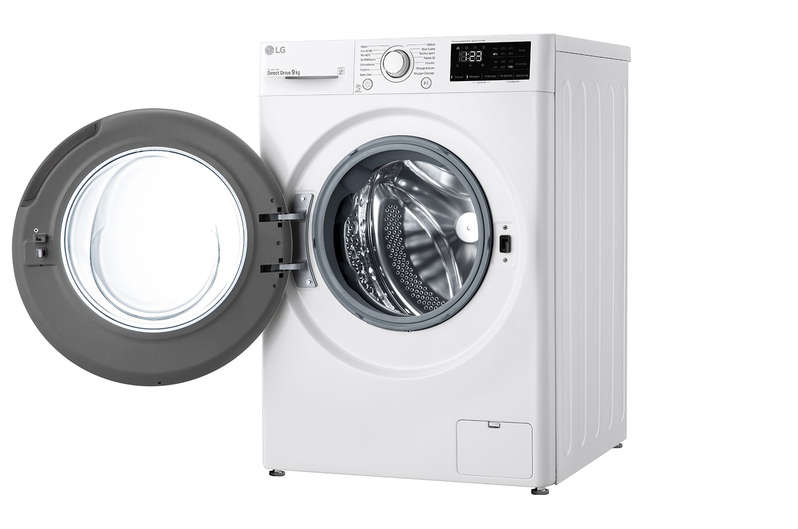 LG Lave-linge 9 kg - 59L | AI Direct Drive™ | Moteur Direct Drive™ garanti 10 ans | D, LG F92N23WH