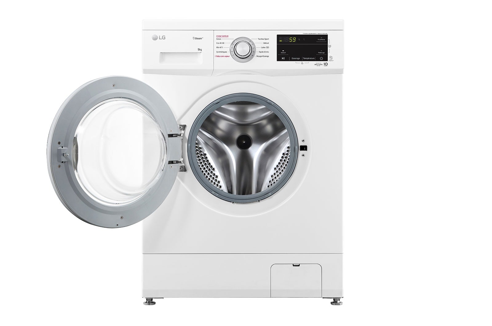 LG Lave-linge 9 kg | Moteur Direct Drive™ garanti 10 ans | Top amovible, LG F94M21WHS