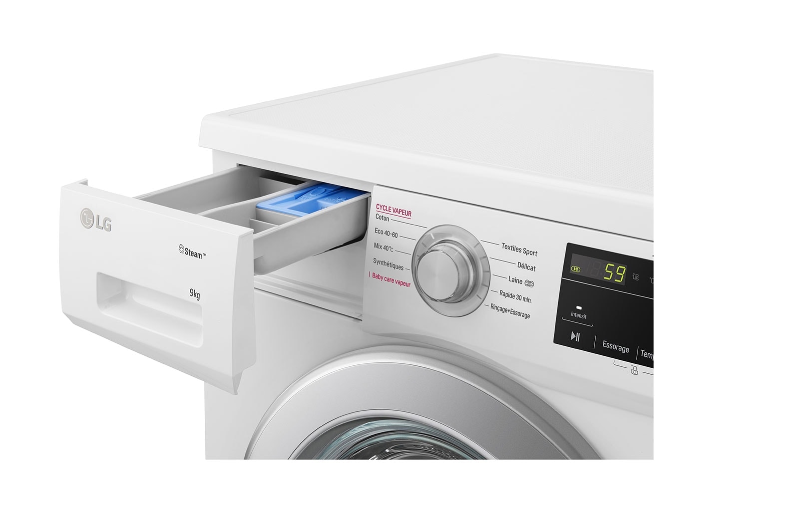 LG Lave-linge 9 kg | Moteur Direct Drive™ garanti 10 ans | Top amovible, LG F94M21WHS