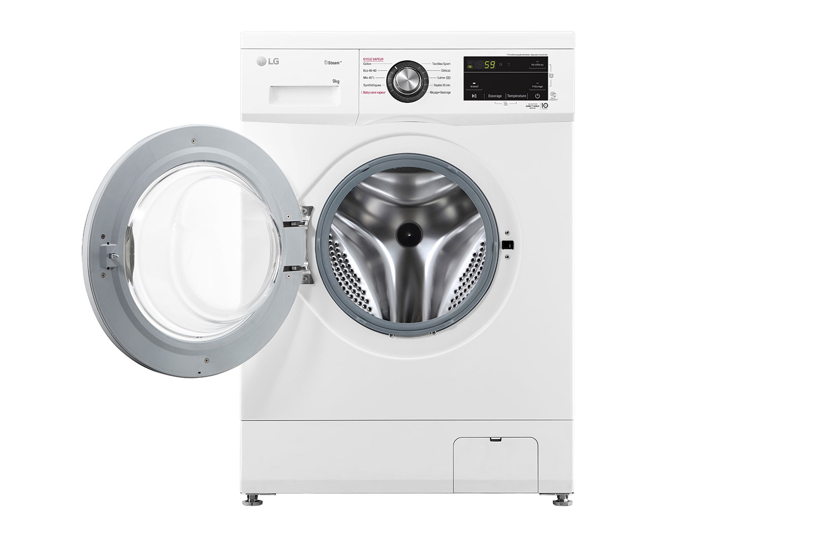 LG Lave-linge 9 kg | Moteur Direct Drive™ garanti 10 ans | Top amovible, LG F94M22WHS