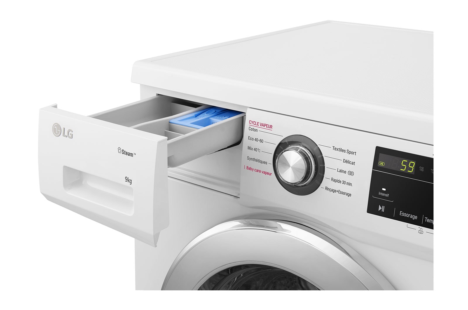 LG Lave-linge 9 kg | Moteur Direct Drive™ garanti 10 ans | Top amovible, LG F94M22WHS