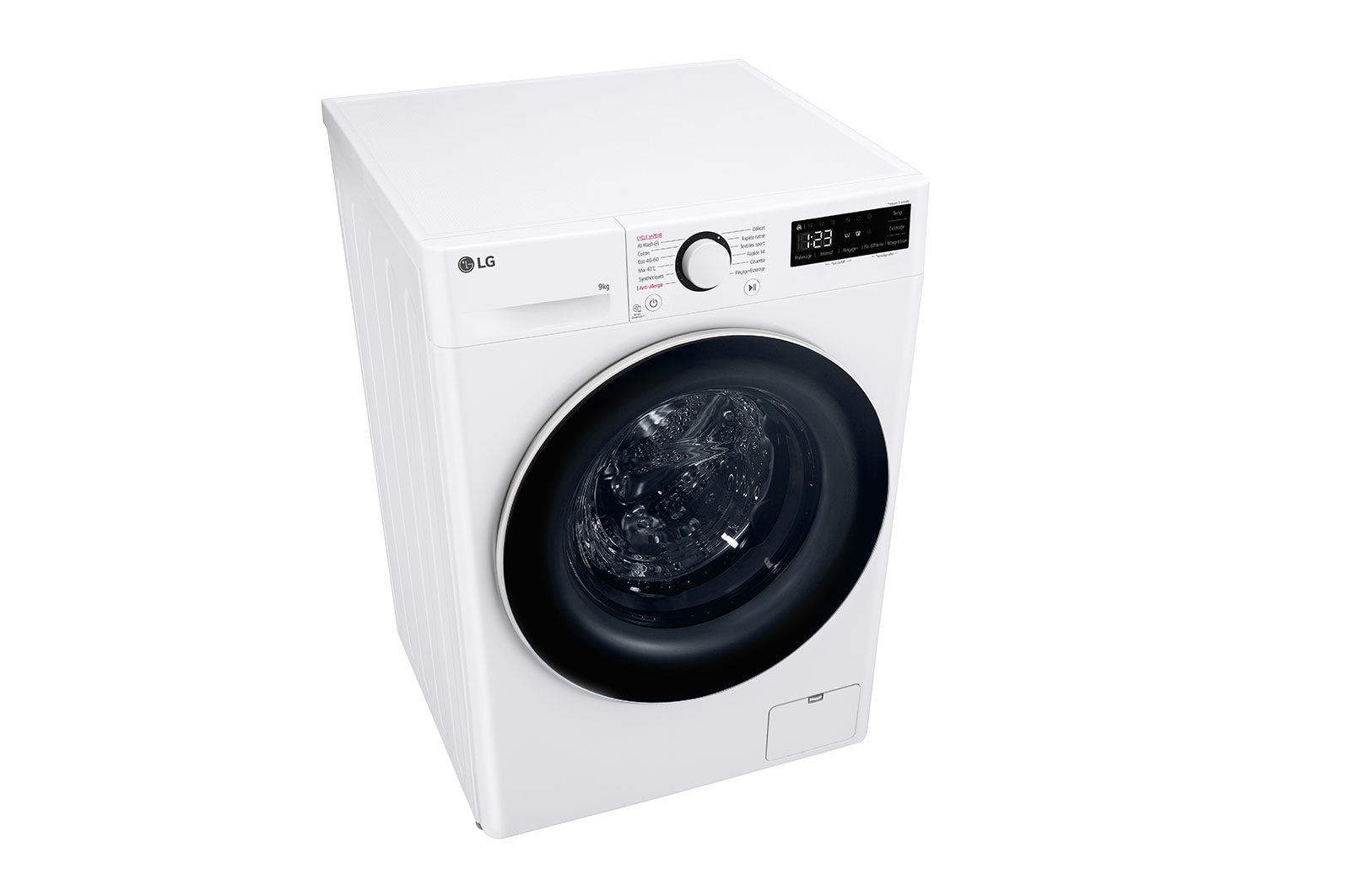 LG Lave-linge 9kg - 68L | AI Direct Drive™ | Grand tambour | Moteur Direct Drive™ garanti 10 ans, LG F94R50WHS