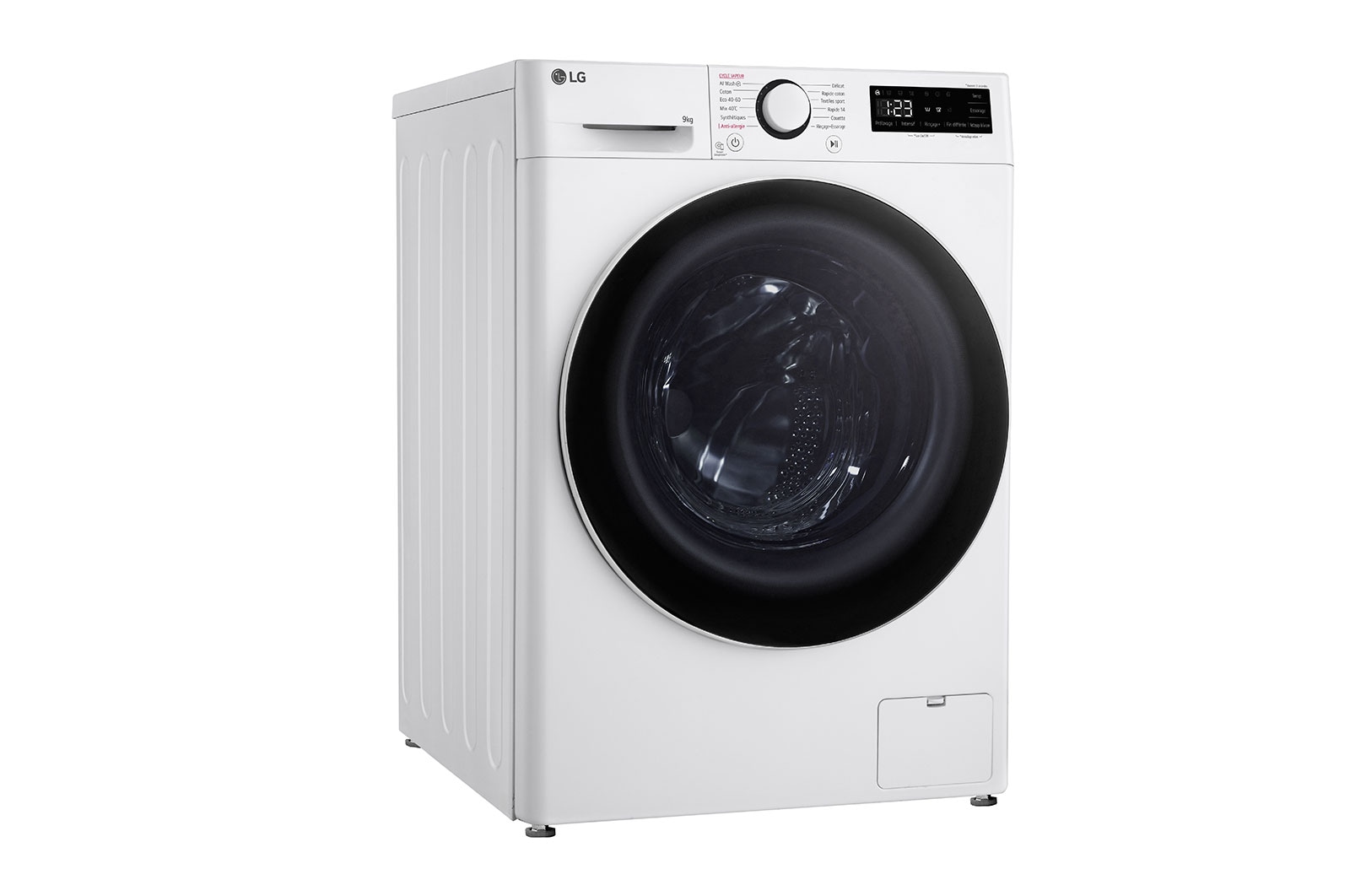 LG Lave-linge 9kg - 68L | AI Direct Drive™ | Grand tambour | Moteur Direct Drive™ garanti 10 ans, LG F94R50WHS