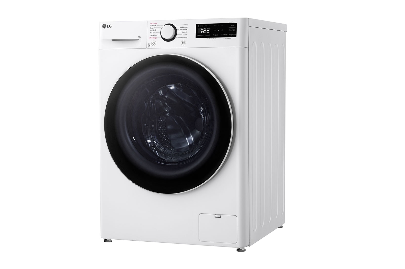 LG Lave-linge 9kg - 68L | AI Direct Drive™ | Grand tambour | Moteur Direct Drive™ garanti 10 ans, LG F94R50WHS