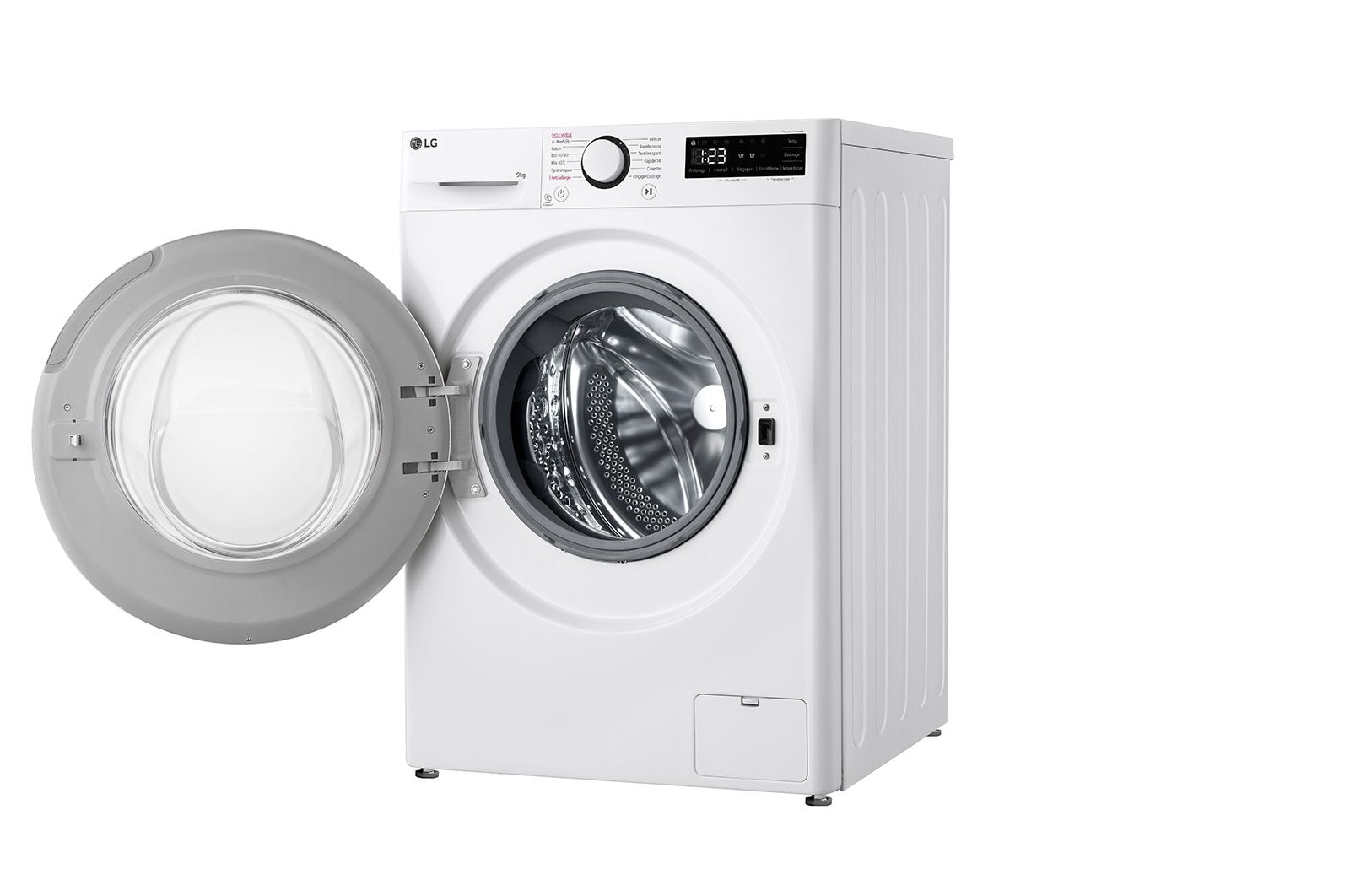 LG Lave-linge 9kg - 68L | AI Direct Drive™ | Grand tambour | Moteur Direct Drive™ garanti 10 ans, LG F94R50WHS