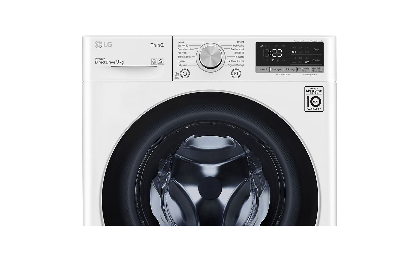 LG Lave-linge | 9 kg | 68L | AI DD™ | LG ThinQ™, LG F94V41WH