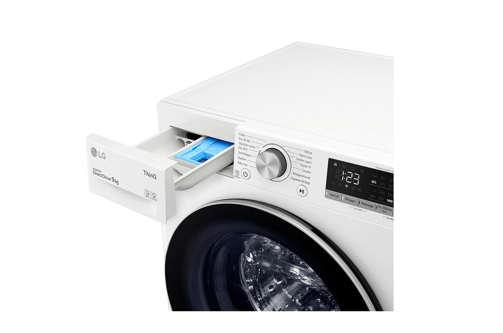 LG Lave-linge | 9 kg | 68L | AI DD™ | LG ThinQ™, LG F94V41WH