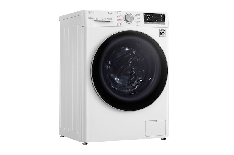 LG Lave-linge 9 kg - 68L | AI Direct Drive™ | Dosage automatique | Moteur Direct Drive™ garanti 10 ans, LG F94V51WHSA