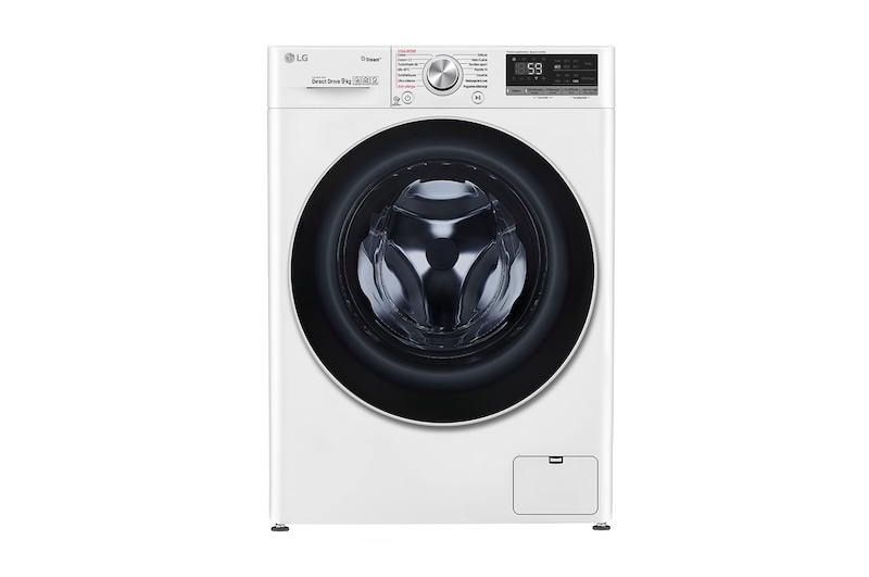 LG Lave-linge 9 KG - 68L | 6 Motion Direct Drive™ | Moteur Direct Drive™ garanti 10 ans | AI DD | Steam + | 54/71dB | A+++(-40%) , LG F94V71WHS