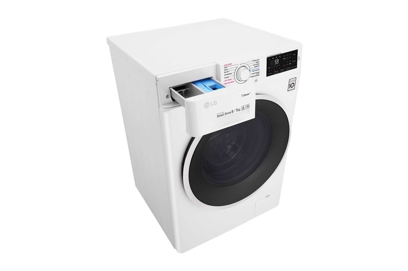 LG Lavante-séchante 9/5KG | 6 Motion Direct Drive™ | Smart Diagnosis™ | Moteur Direct Drive™ – Garanti 10 ans, LG F954J60WRS