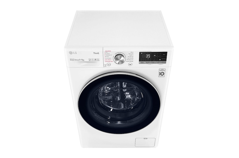LG Lavante-séchante 9/6 KG - 68L | 6 Motion Direct Drive™ | Moteur Direct Drive™ garanti 10 ans | TurboWash™ 360° | AIDD™ | Steam™ | 52/71dB | E, LG F964V72WRHT