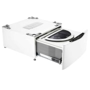 LG Lave-linge 3,5 KG | Wi-Fi |3 Motion Direct Drive™ | Smart Diagnosis™ | Moteur Direct Drive™ garanti 10 ans | LG TWINWash™MINI, LG FM37E1WH