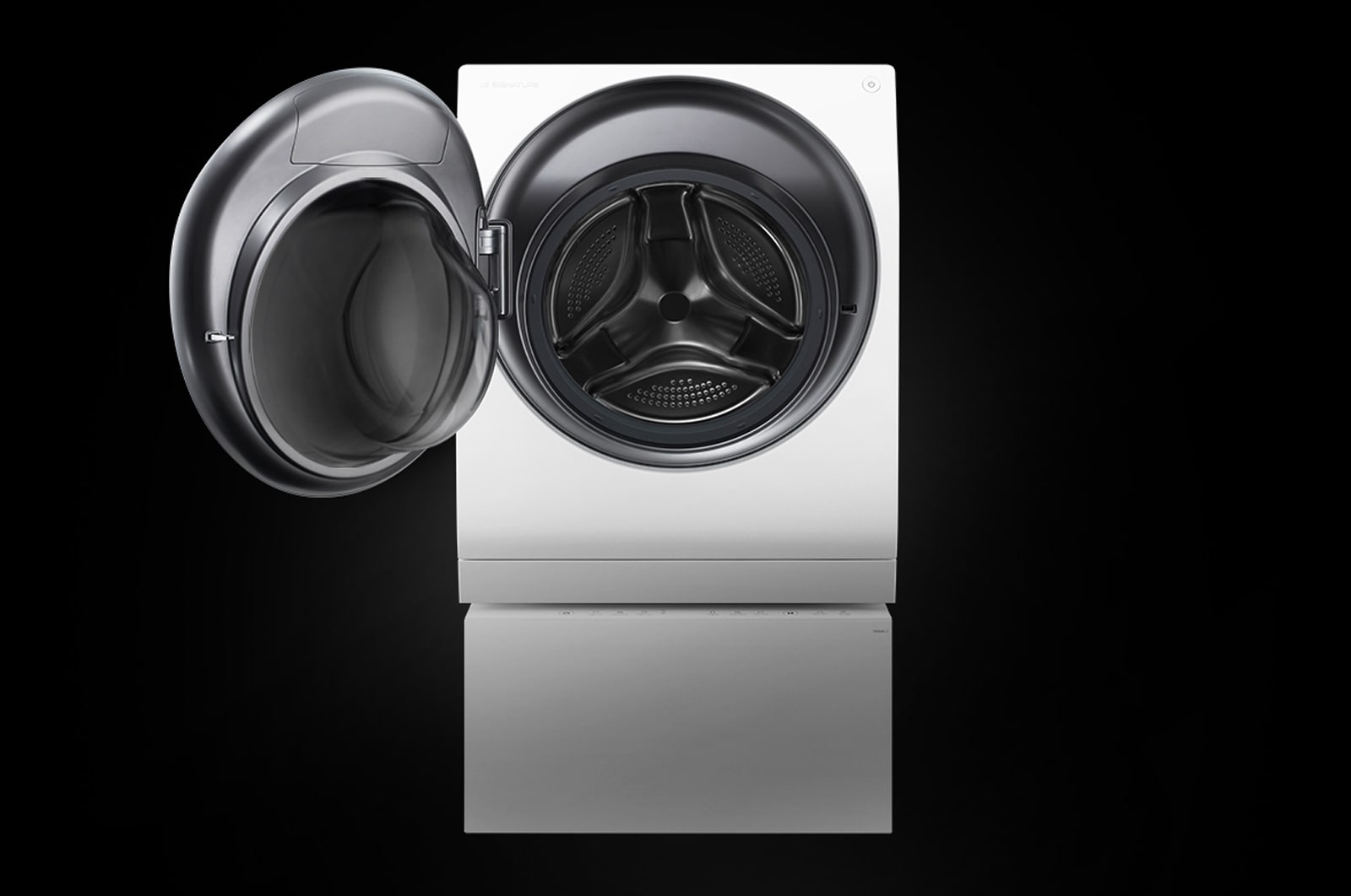 LG SIGNATURE : TWINWash™ Lave-linge 12KG | Mini Wash 2KG | Centum System™ | A+++(-60%) | Moteur Direct Drive™ certifié, LG LSF100W