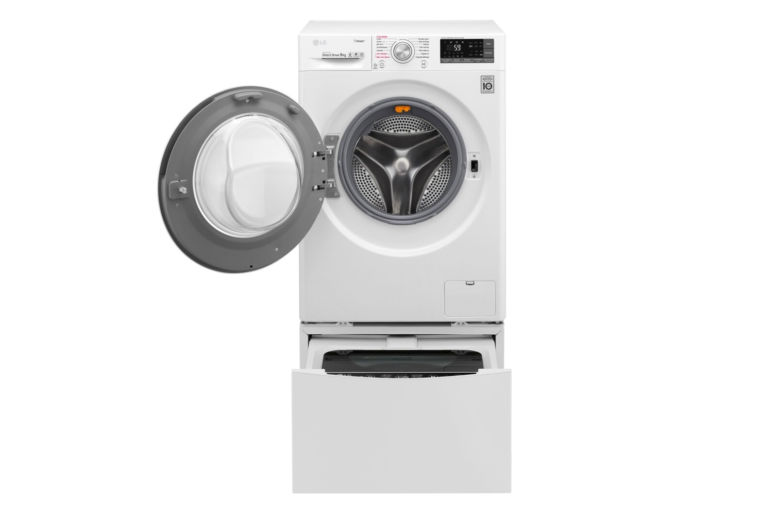LG TurboWash™ | Steam™ | 6 Motion Direct Drive™, LG T94J72WHST