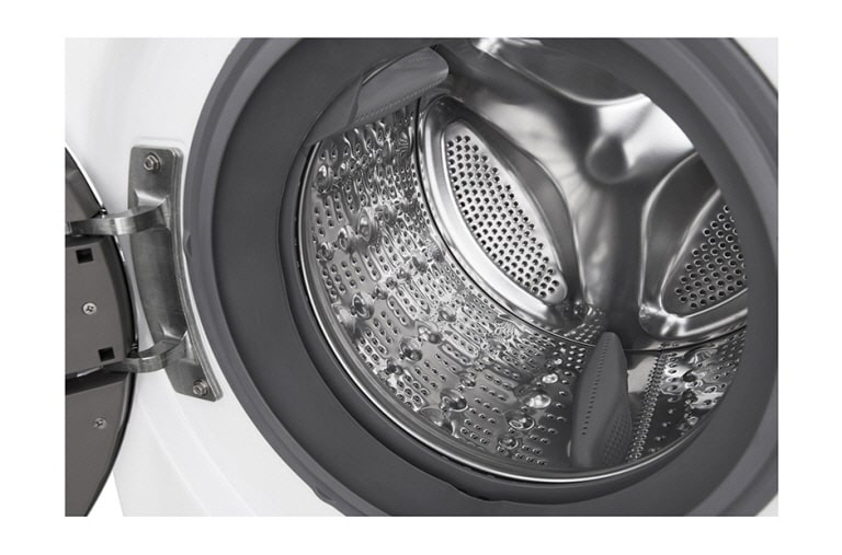 LG Lave-Linge 10KG | TurboWash™ | 6 Motion Direct Drive | Truesteam™ | Bandeau incliné tactile | Finitions chromées | Smart NFC Tag On, LG F14952WHS