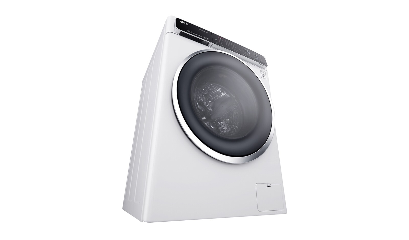 LG Lave-Linge 10KG | TurboWash™ | 6 Motion Direct Drive | Truesteam™ | Bandeau incliné tactile | Finitions chromées | Smart NFC Tag On, LG F14952WHS