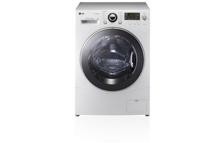 Vue avant de Lave-linge 6 Motion Direct Drive vapeur 8kg LG F14853WHS