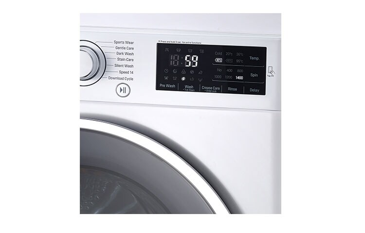 LG Lave-Linge 7KG | TurboWash™ | 6 Motion Direct Drive | Smart NFC Tag On, LG F74841WH