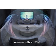 LG Barre de son 3.1.3 | 480W | DTS:X | Dolby Atmos | Bluetooth | ARC | Hi-Res | IMAX enhanced, LG S80QY