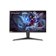 Vue avant de 27" (68 cm) | Résolution 1920 × 1080 | Tps réponse 1ms |HDMI, Display Port LG 27GL63T-B