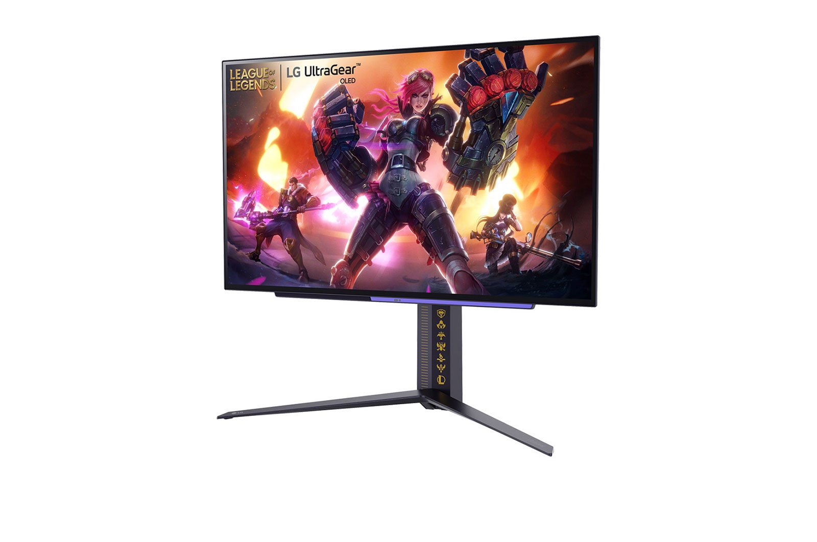 LG 26.5'' (67.32 cm) | Moniteur gaming OLED 16/9ème | Edition League of Legends | Résolution QHD 2560 x 1440, LG 27GR95QL-B