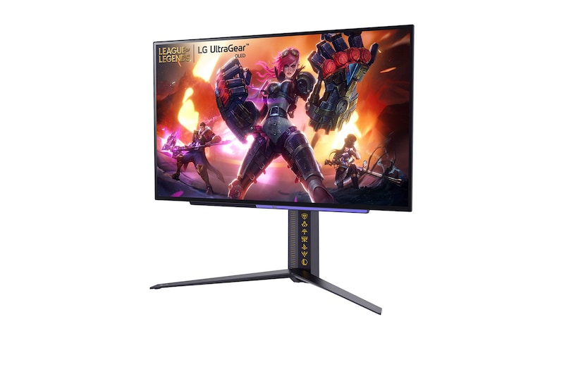 LG 26.5'' (67.32 cm) | Moniteur gaming OLED 16/9ème | Edition League of Legends | Résolution QHD 2560 x 1440, LG 27GR95QL-B