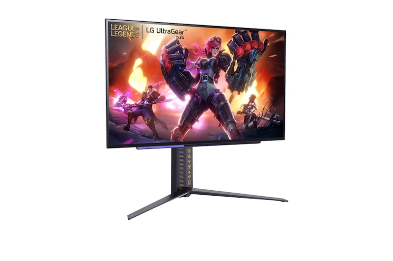 LG 26.5'' (67.32 cm) | Moniteur gaming OLED 16/9ème | Edition League of Legends | Résolution QHD 2560 x 1440, LG 27GR95QL-B