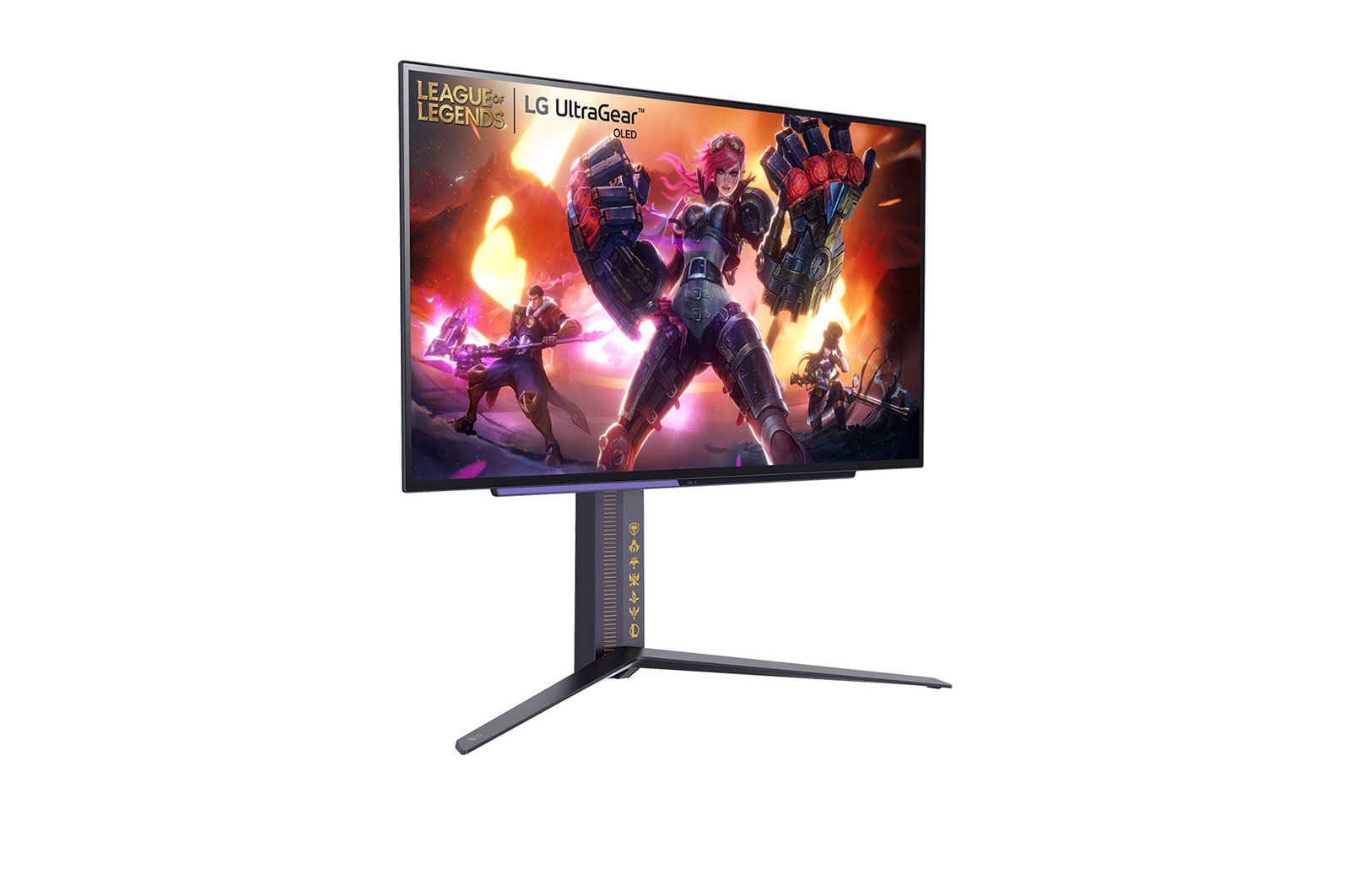 LG 26.5'' (67.32 cm) | Moniteur gaming OLED 16/9ème | Edition League of Legends | Résolution QHD 2560 x 1440, LG 27GR95QL-B