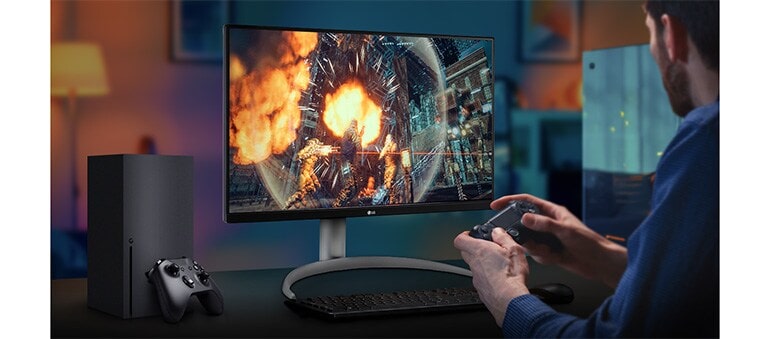 Expérience de jeu immersive pour les joueurs sur console grâce aux images graphiques fluides et synchronisées.